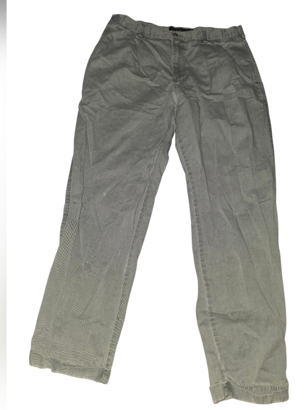 7/4/9. Chereskin Men's Classic Straight-Leg Chinos in Gray